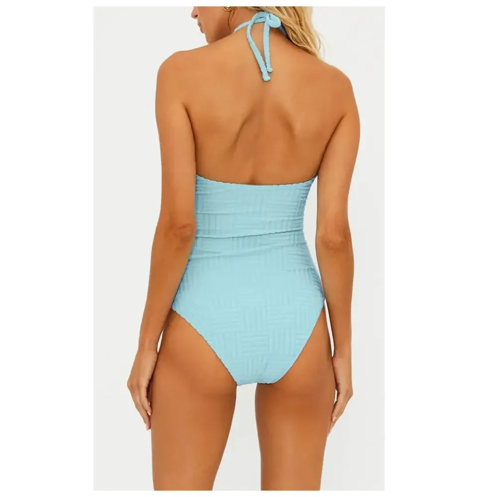 Beach Riot Phoenix One Piece Blueberry Ice Terry Size XL